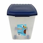 Dog Food Storage Container Large 25lb Capacity Plastic with Locking Lid