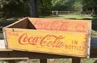 Vintage 1964 COCA COLA Yellow & Red Chattanooga TN Wood Bottle Crate Box