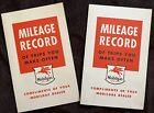 1950s Mobilgas MobilOil Mileage Records Lot Of 2