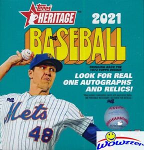 2021 Topps Heritage Baseball EXCLUSIVE Factory Sealed MONSTER Box-Chrome Sparkle
