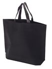 Black tote bag Bulk (12 Count) Reusable, Shopping, Grocery, Travel…