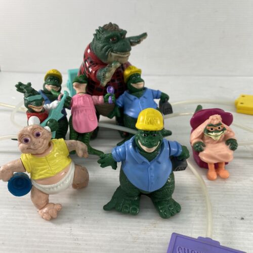 VTG Disney Dinosaurs Sinclair Family Happy Meal Toys Action Figures LOT Used