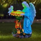 Solar Garden Statue, Angel Outdoor Decor with Color Changing Light Garden Figuri