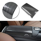 1*Carbon Texture Console Armrest Box Cover For 14-19 Mercedes Benz S Class W222
