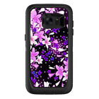 Skins Decals for Otterbox Defender Samsung Galaxy S7 Edge Case / Purple Pink Fl