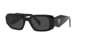 Prada PR17WS 1AB5S049 Women's Sunglasses 49 mm Black / Dark Grey Lens
