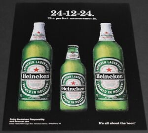 2002 Print Ad Heineken Lager Beer Holland Perfect Measurements 24-12-24 Art