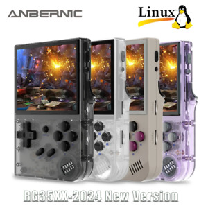 ANBERNIC 2024 NEW RG35XX 3.5 Inch IPS Retro Handheld Game Console Linux  Gifts