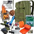 Go Bag Survival Ferro Rod Tent Sleeping Bag Charcloth Stove Knife First Aid Kit