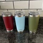 New Listing3 YETI Rambler 20 oz Stainless Steel Vacuum Insulated Tumbler Blue & Red & Green