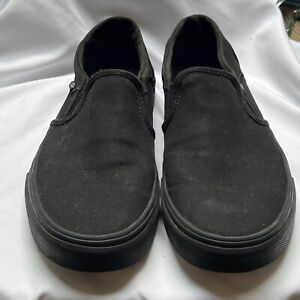 Vans | Black Slip On Shoes Women’s Size 9