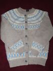 Dale of Norway Vintage 100% Pure Wool Cardigan Button Up Sweater - Size  42