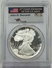 1986 S American Proof Silver Eagle PCGS PR70DCAM Mercanti Signed -Spots & Toning