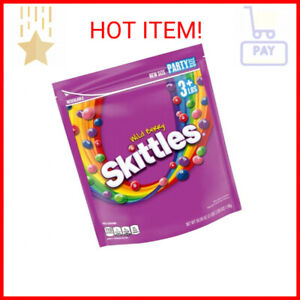 New ListingSKITTLES Wild Berry Fruity Candy 50 Ounce(Pack of 1) Party Size Pouch