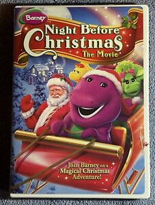 Barney Night Before Christmas - DVD - VERY GOOD - Children's Classic 90s ICON