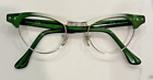 Vintage Green Mist Woman's Cat Eye frame eyeglasses 1/10 12K Gold Filled