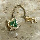 New Listing10k Gold Alpha Kappa Alpha Sorority Pin Badge with Seed Pearls Xi Pi Chapter