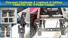 Playseat Challenge X Logitech G Edition Fanatec CSL 3-Pedal Clamps Mount