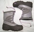 north face snow boots women's 5 gray w/ pink thermafelt plus insulation