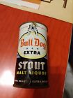 12oz bull dog extra stout malt liquor beer flat top beer can  solid can #6