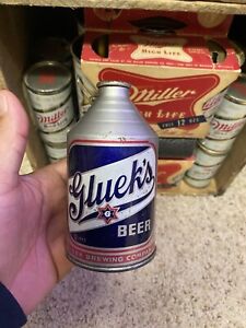 Glueks Crowntainer Beer Can Cone Top Can Gluek Brewing Co Minneapolis Mn