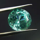 8.85 Ct Natural Montana Sapphire Round Cut CERTIFIED Loose Gemstone Bluish Green