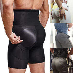 Men Butt Lifter Tummy Control Boxer Shorts Padded Underwear Slimming Shapewear