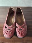Clarks Artisan Red Leather Slip-on Shoes. Size 9.5M