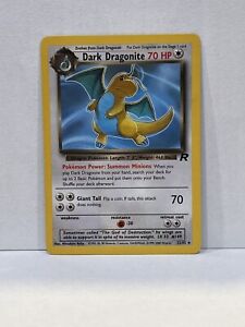 Dark Dragonite 22/82 Non-Holo Rare Team Rocket Pokemon Card