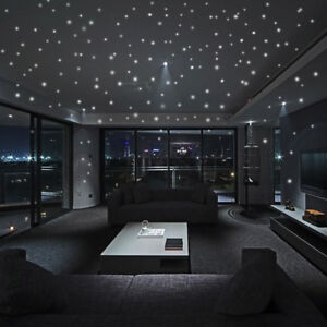 1Sheet 407Pcs Luminous Glow In The Dark Star Round Dot Wall Stickers Room Decor@