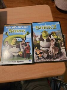 Shrek and Shrek 2 DVD Lot