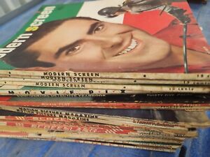 Lot 29 Vintage Movie Magazines Screenland Silver Screen Photo play Etc 40s-50s