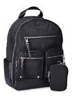Women's Mini Backpack with Pouch, Black