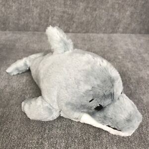 Dolphin Stuffed Animal Gray 10
