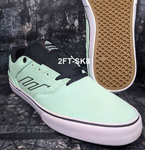 EMERICA THE REYNOLDS LOW VULC size 10 MINT GREEN SKATE SHOES  /S02224.148