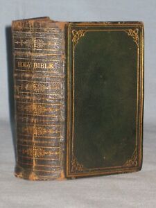 1866 BOOK THE HOLY BIBLE CONTAINING THE OLD & NEW TESTAMENTS