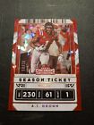 A.J. Brown 2020 Panini Contenders Draft Cracked Ice #D 1/23 Ole Miss Jersey #