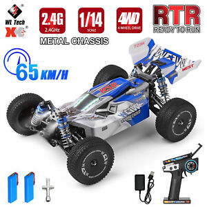WLtoys 144011 1/14 RC Car 2.4GHz 65Km/h 4WD RC Racing Car Truck with Lights Y8R7