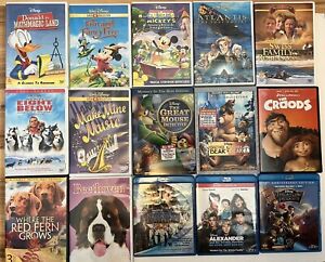 Kids Family 15 DVD Blu Ray Lot(Disney Dreamworks)Original Cases Good Condition