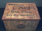 Antique PETTERSON’S Seal Cut Plug Tobacco Advertising Tin Lunch Box w/ Handle