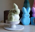 Bethany Lowe Paper Pulp Easter Glittered Egg Dye Bunny in Pastel Green