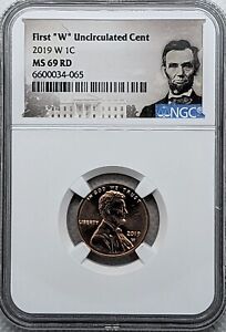 2019 W Uncirculated Lincoln Shield Cent NGC MS69 RD - West Point Mint