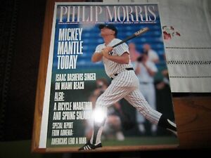 1989 Philip Morris magazine with Mickey Mantle on cover