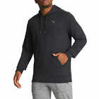PUMA Men's Pullover Hoodie Regular Fit Kangaroo Pocket, Black, Size Medium Med M