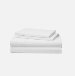 Ralph Lauren  4-PC Spencer Solid 475TC Sateen Cotton Queen Sheet Set White