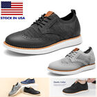 Men's Mesh Oxfords Sneakers Casual Dress Lightweight Comfortable Formal Shoes US