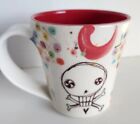 Lollipop Pottery Ohio Pirate Skull Candy Hearts Mug Cup Handmade Crack But Works
