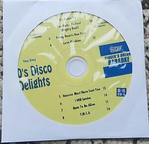 1970'S KARAOKE DISC CDGM DISCO DELIGHTS MULTIPLEX 8+8 -SDK9027 YMCA MUSIC pop