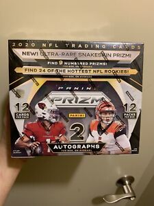 2020 NFL Panini Prizm Football Factory Sealed Trading Card 12-Pack Hobby Box
