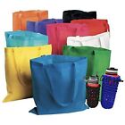 50 Bulk Tote Bag Mega Pack - 15 x 16 Large Reusable Shopping Bags (Multi)
